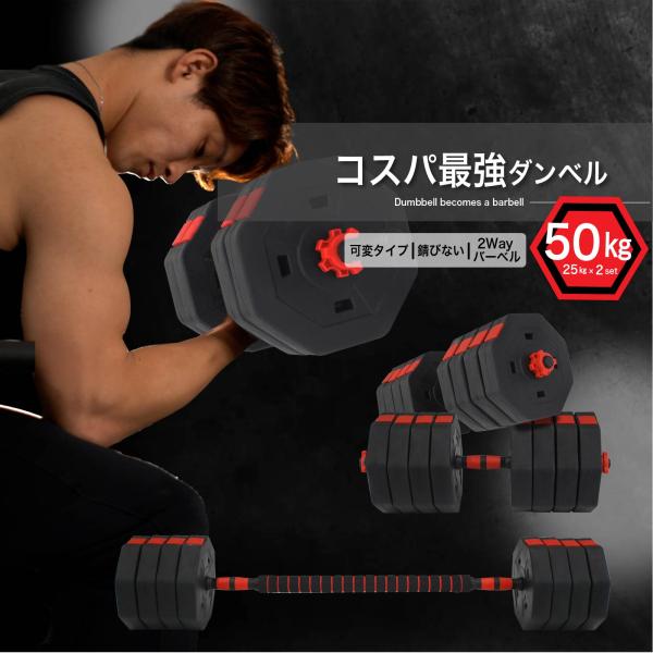 ダンベル 50kg 【25kg 2個セット】