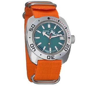 特別価格Vostok Amphibian自動メンズ腕時計自動巻きMilitary Diver Amphibia MinistryケースWrist Watch # 710059並行輸入｜ctykjl88