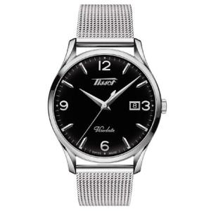 特別価格Tissot Men's Heritage 40mm Silver-Tone Mesh Bracelet Steel Case Swiss Quartz Analog Watch T1184101105700並行輸入｜ctykjl88