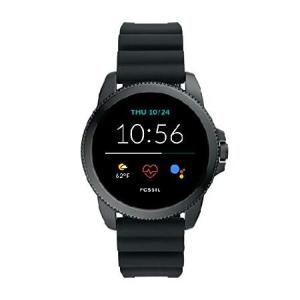 特別価格Fossil 44mm Gen 5E Stainless Steel and Silicone Touchscreen Smart Watch with Heart Rate, Color: Black (Model: FTW4047)並行輸入｜ctykjl88