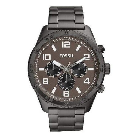 特別価格Fossil Brox 多機能スモークステンレススチール腕時計 BQ2533, グレー並行輸...