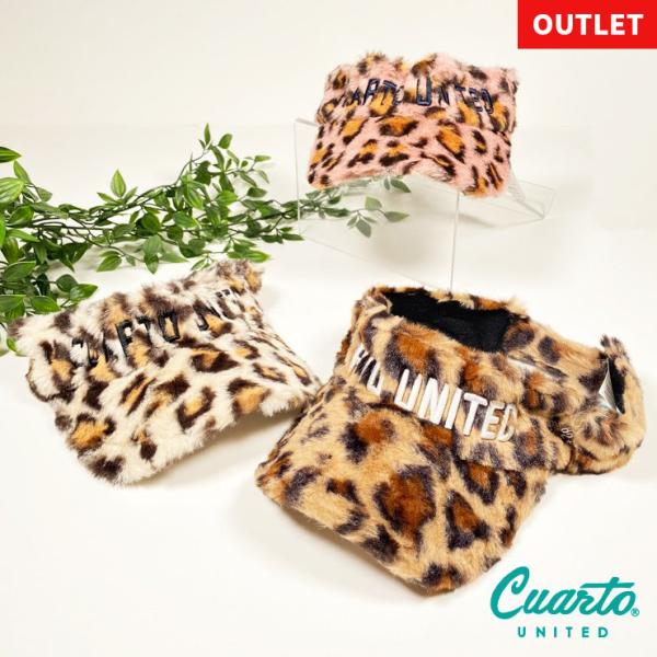 サンバイザー ファー アニマル柄 刺繍 フロントロゴ クアルトユナイテッド ゴルフグッズ 帽子 20...