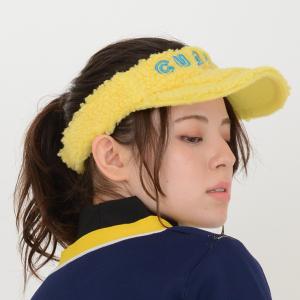 ミニポンポン付きボアサンバイザー 刺繍 フロン...の詳細画像4