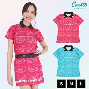 Cuarto UNITED（クアルトユナイテッド） 肩フリルポロシャツ 裾脇