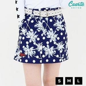 ゴルフ スカート クアルトユナイテッド ヤシの木 ドット