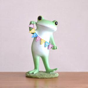 10%OFFクーポン対象 カエルの置物 コポレンジャー ミドリ Copeau