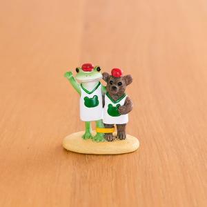 カエルの置物 コポー カエル ガーデン クリスマスツリーを抱えるカエル