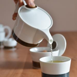 白山陶器 波佐見焼 麻の糸 ポット 小 急須 おしゃれ