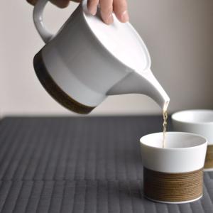 急須 おしゃれ 麻の糸 ポット 大 白山陶器 波佐見焼