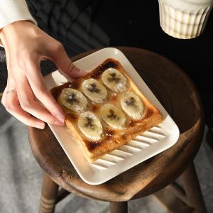 パン皿 19cm 15cm 北欧 トースト皿 ...の詳細画像2