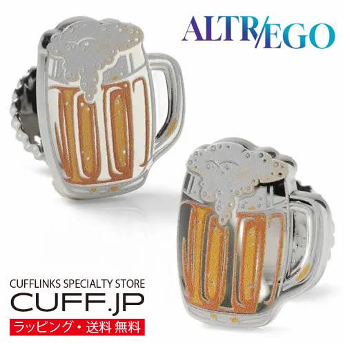 カフス カフス ビール メッセージ入り カフリンクス