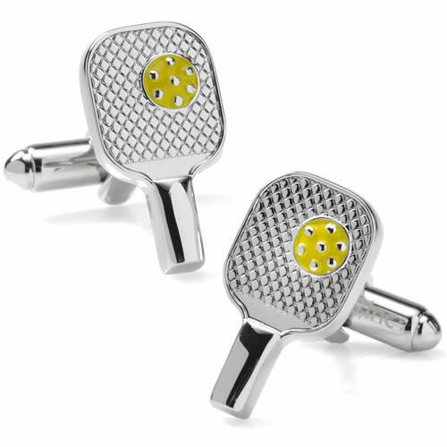 ALTR/EGO カフスボタン カフス シルバー ピックルボール ラケット カフリンクス