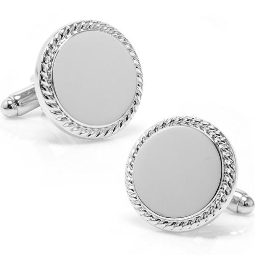 カフス カフスボタン シルバー ロープ ボーダー カフリンクス Ox &amp; Bull Trading ...