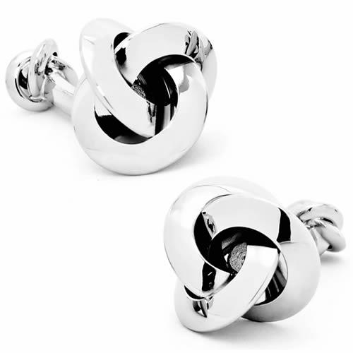 カフス カフスボタン ダブルサイド シルバー ノット カフリンクス Ox &amp; Bull Tradin...
