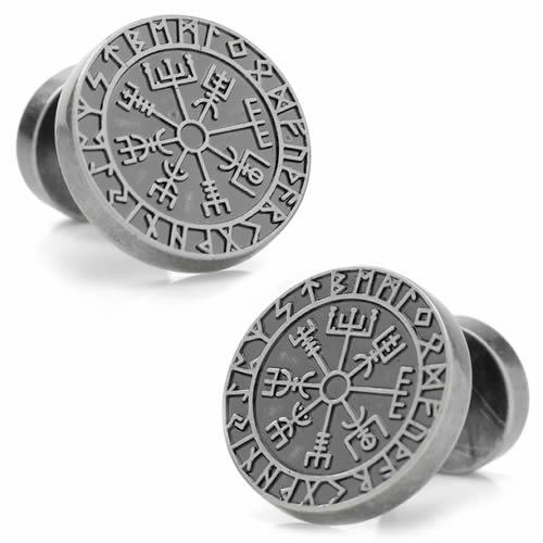 カフス カフスボタン ヴェグヴィシル バイキング コンパス カフリンクス