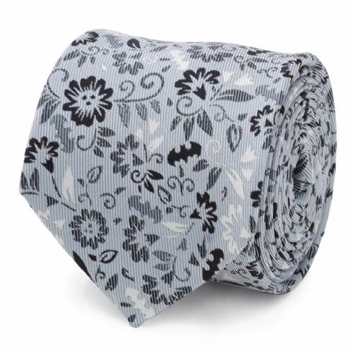 ネクタイ Batman バットマン フローラル ブルー