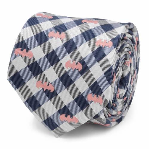 ネクタイ Batman バットマン プレイド ネイビー