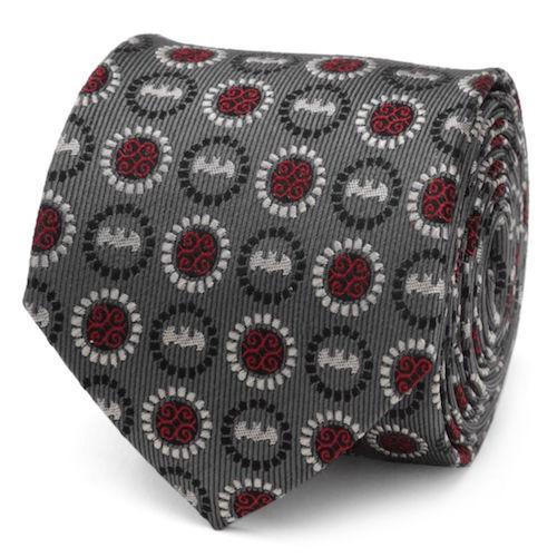 ネクタイ バットマン Batman メダリオン シンボル チャコール