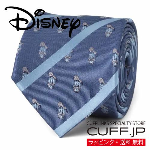 ディズニー ドナルドダック ストライプ ブルー ネクタイ Disney