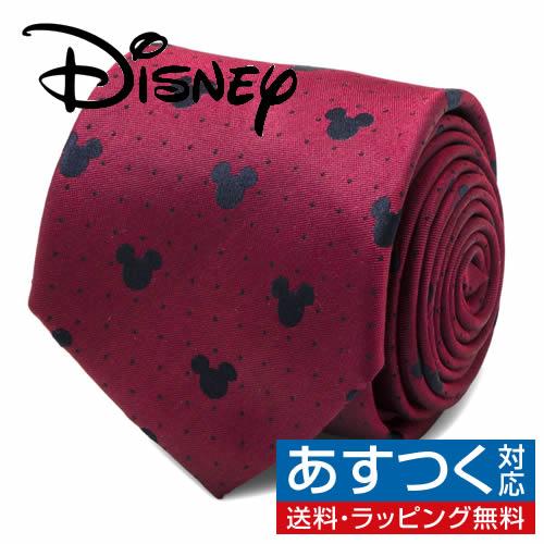 ディズニー ミッキー ネクタイ ミッキーマウス レッド ピン ドット Disney