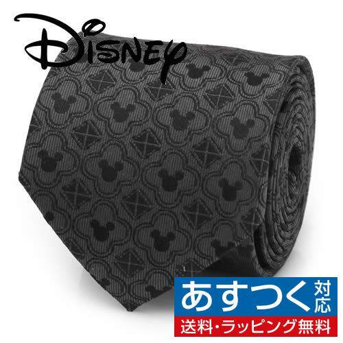 ディズニー ミッキー ネクタイ パターン ブラック Disney  ミッキーマウス