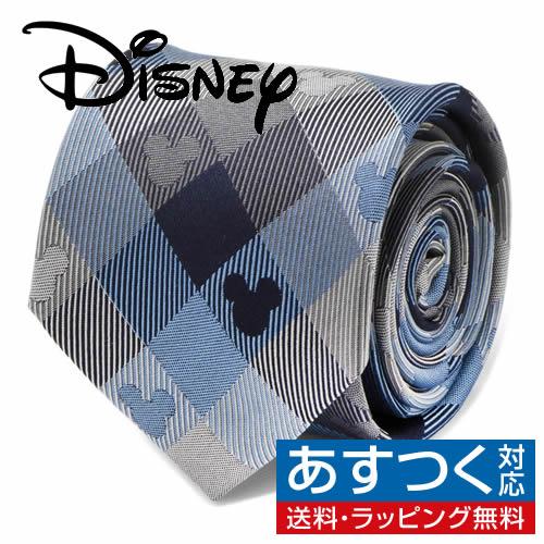 ディズニー ミッキー ネクタイ ミッキーマウス ブルー プレイド Disney
