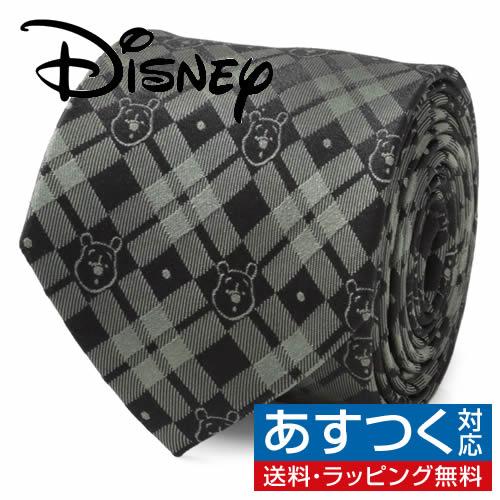 ディズニー プーさん ネクタイ Winnie the Pooh グリーン ブラック プレイド Dis...