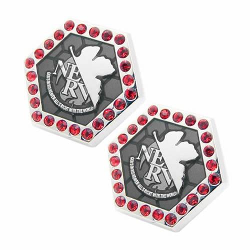 エヴァンゲリオン ボタンカバー NERV ロゴ 2個セット ヱヴァンゲリヲン × SWANK スワン...
