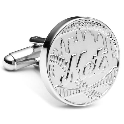 ニューヨーク メッツ MLB メジャーリーグ カフリンクス メンズアクセサリー シルバー エディショ...