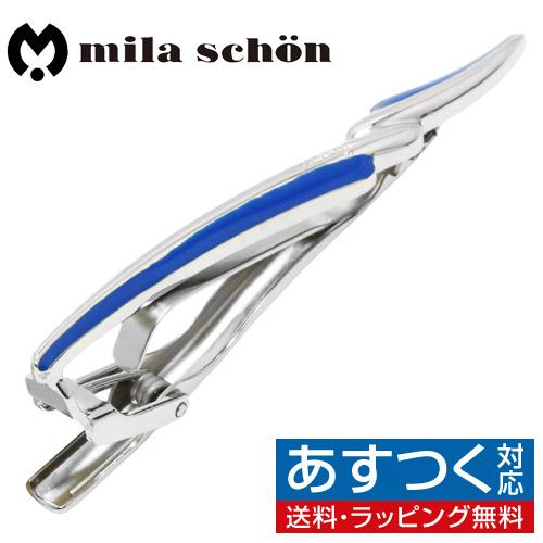 ミラ ショーン ネクタイピン タイクリップ タイバー ブルー ウェーブ タイピン mila scho...