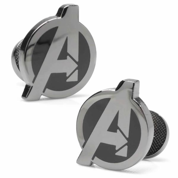 カフス カフスボタン アベンジャーズ ガンメタル MARVEL マーベル カフリンクス