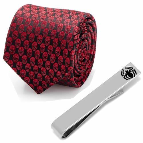 Marvel スパイダーマン マスク ネクタイ ネクタイピン セット