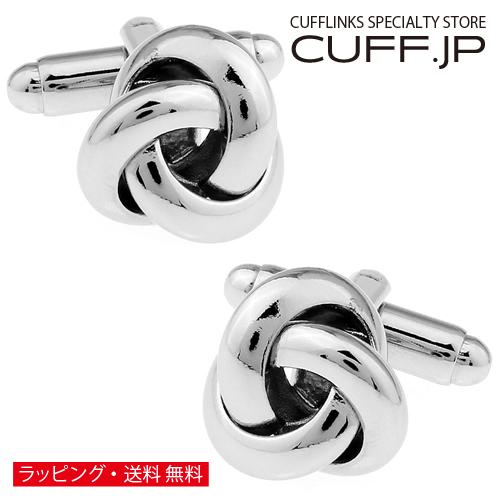 カフスボタン リング ノット カフス カフリンクス メンズアクセサリー