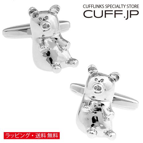 カフスボタン カフス ブタさん カフリンクス メンズアクセサリー