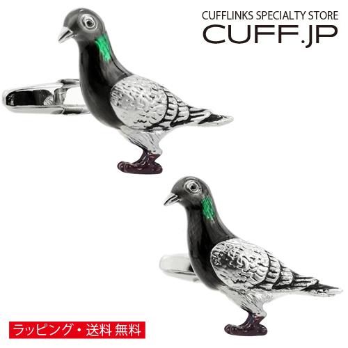 カフスボタン カフス ハト 鳩 カフリンクス メンズアクセサリー