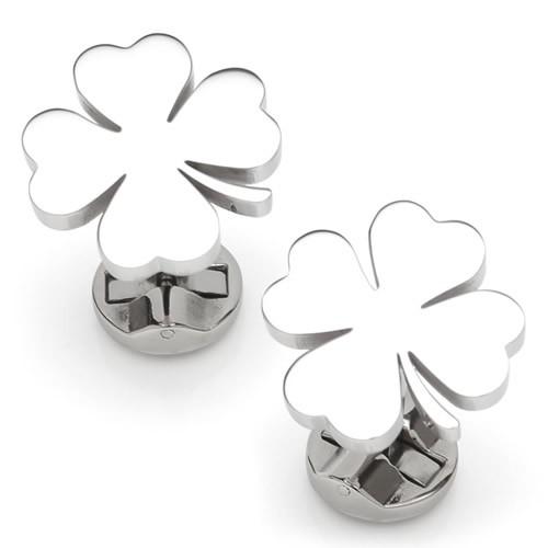 カフス カフスボタン 四つ葉のクローバー ステンレス カフリンクス Ox &amp; Bull Tradin...