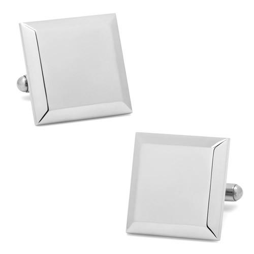 カフス カフスボタン ステンレス ベベル エッジ カフリンクス Ox &amp; Bull Trading ...