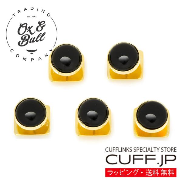スタッドボタン ゴールド オニキス Ox &amp; Bull Trading Co オックスアンドブル