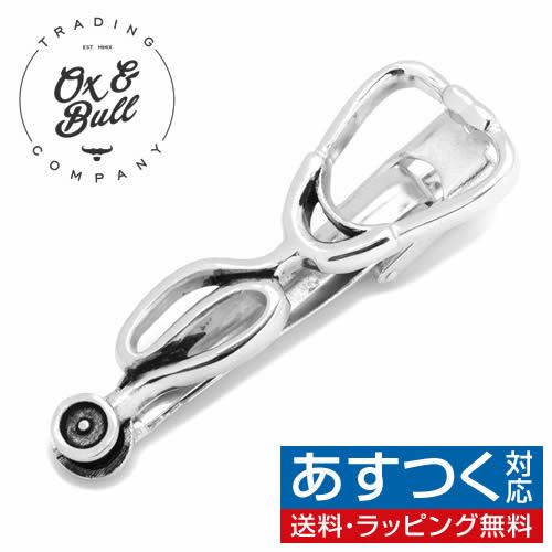 ネクタイピン タイバー ステソスコープ 聴診器 タイピン Ox &amp; Bull Trading Co