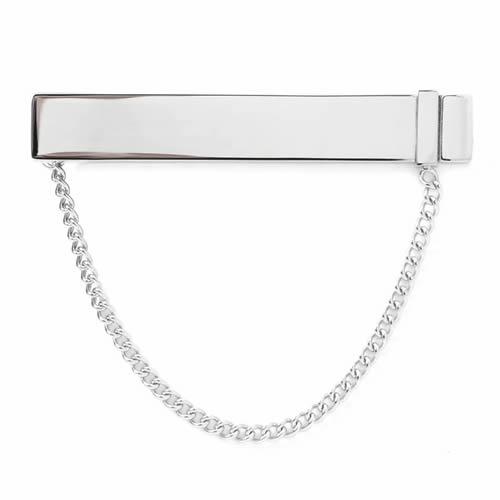 ネクタイピン タイバー ステンレススチール チェーン タイクリップ タイピン Ox &amp; Bull T...