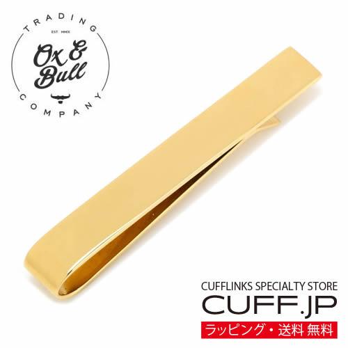 ネクタイピン タイバー ステンレススチール ゴールド タイクリップ タイピン Ox &amp; Bull T...