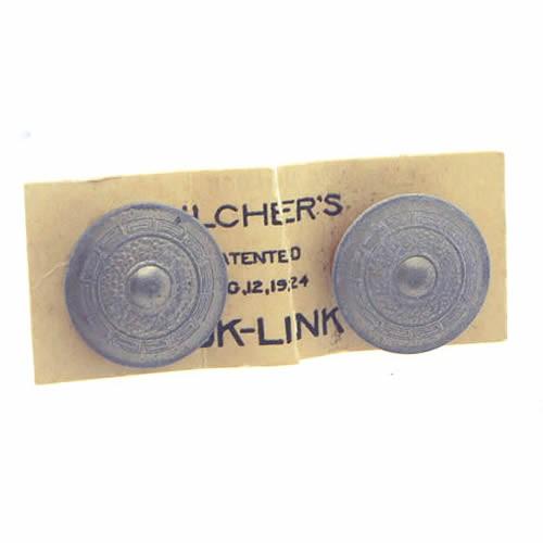 アンティーク カフス カフスボタン プッシュ式 スナップリンク #1617 カフリンクス