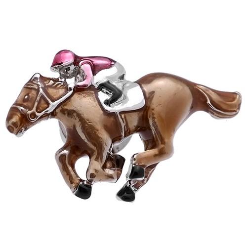 ピンズ ラペルピン スワンク 競馬 騎手 SWANK