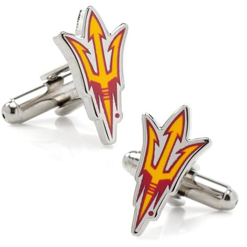 カフス カフスボタン NCAA アリゾナ州立大学 アリゾナステイト サンデビルズ カフリンクス メン...