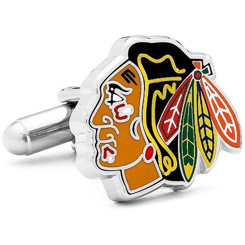 カフス カフスボタン シカゴ ブラックホークス NHL アイスホッケー カフリンクス メンズアクセサ...