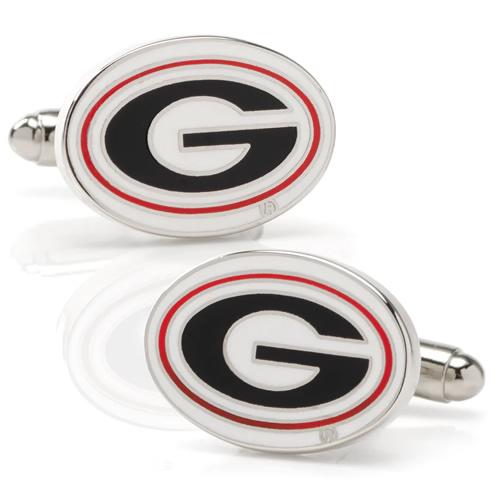 カフス カフスボタン NCAA ジョージア大学 ジョージア ブルドッグス カレッジ カフリンクス メ...