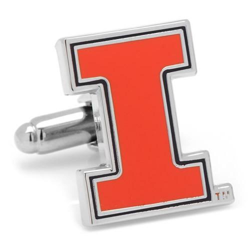 カフス カフスボタン NCAA イリノイ大学 イリノイ ファイティングイリ二 カフリンクス メンズア...