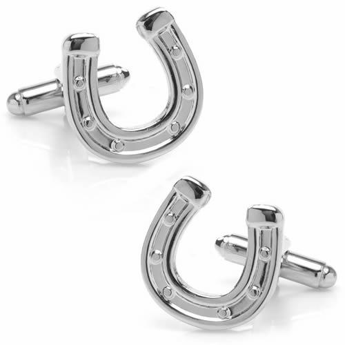 カフス カフスボタン シルバー ホースシュー 馬蹄 蹄鉄 カフリンクス