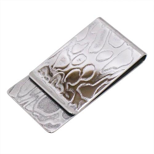 マネークリップ 財布 日本 伝統技術 SUWADA スワダ ダマスカス コレクション 刃物鋼 ミラー...