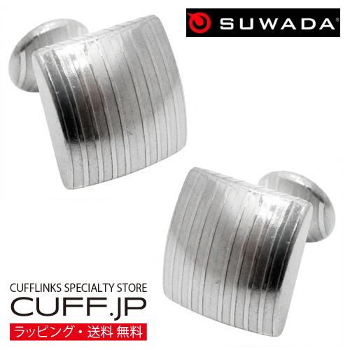 カフス カフスボタン SUWADA スワダ ダマスカス スクエア カフリンクス メンズアクセサリー